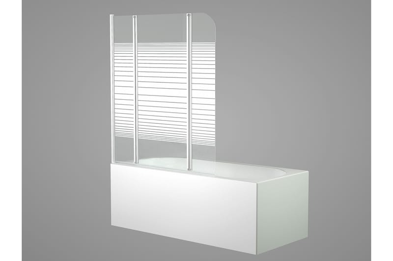 Knutby Brusevæg 125x140 cm - Hvid - Hus & renovering - Køkken & bad - Badeværelse - Bruser - Brusevægge