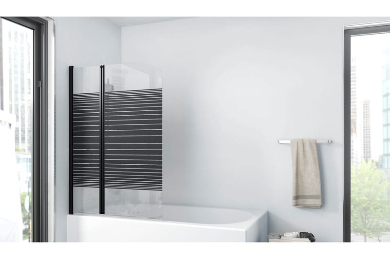 Knutby Brusevæg 140 cm, Sort