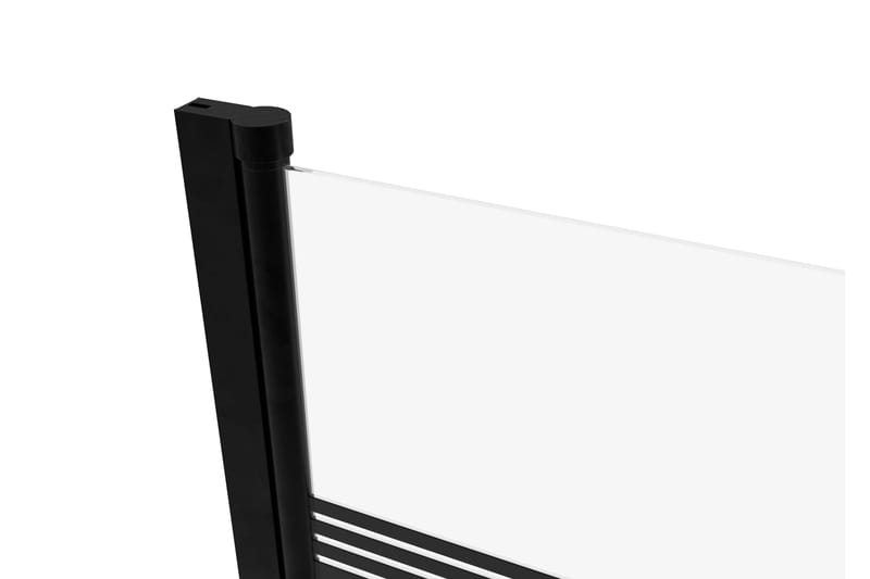 Knutby Brusevæg 140 cm - Sort - Hus & renovering - Køkken & bad - Badeværelse - Bruser - Brusevægge