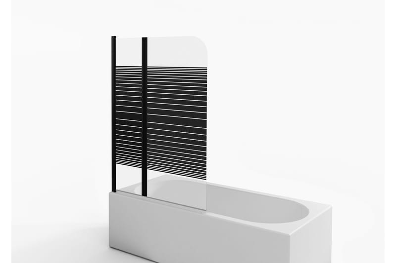 Knutby Brusevæg 140 cm - Sort - Hus & renovering - Køkken & bad - Badeværelse - Bruser - Brusevægge