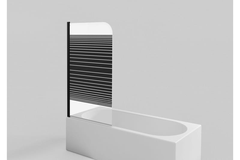 Knutby Brusevæg 140 cm - Sort - Hus & renovering - Køkken & bad - Badeværelse - Bruser - Brusevægge