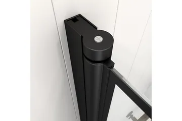 Knutby Brusevæg 75x125 cm - Sort - Hus & renovering - Køkken & bad - Badeværelse - Bruser - Brusevægge