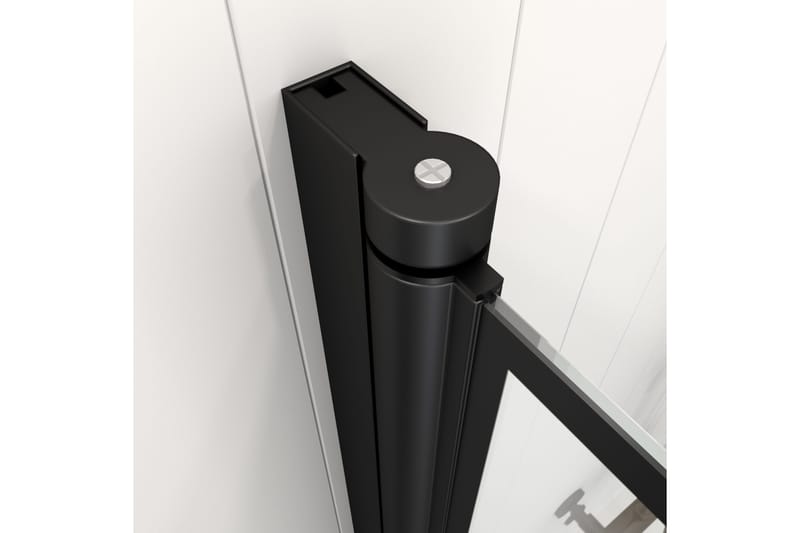 Knutby Brusevæg 75x125 cm - Sort - Hus & renovering - Køkken & bad - Badeværelse - Bruser - Brusevægge