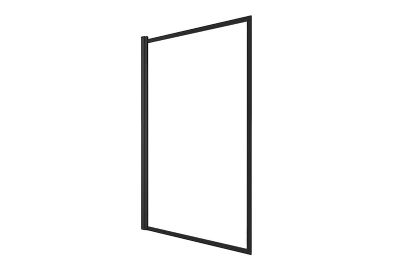 Knutby Brusevæg 75x130 cm - Sort - Hus & renovering - Køkken & bad - Badeværelse - Bruser - Brusevægge