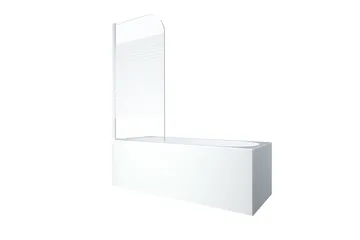 Knutby Brusevæg 75x140 cm - Hvid - Hus & renovering - Køkken & bad - Badeværelse - Bruser - Brusevægge