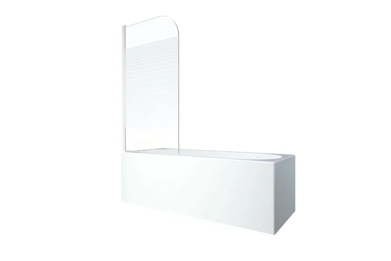 Knutby Brusevæg 75x140 cm - Hvid - Hus & renovering - Køkken & bad - Badeværelse - Bruser - Brusevægge