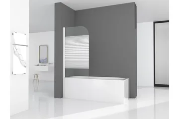 Knutby Brusevæg 75x140 cm - Hvid - Hus & renovering - Køkken & bad - Badeværelse - Bruser - Brusevægge