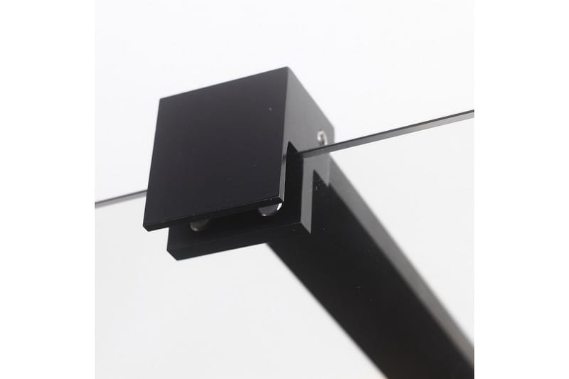 Mångsidig Brusevæg Lige Sort Klart Glas 90x190 cm - Sort|Glas - Hus & renovering - Køkken & bad - Badeværelse - Bruser