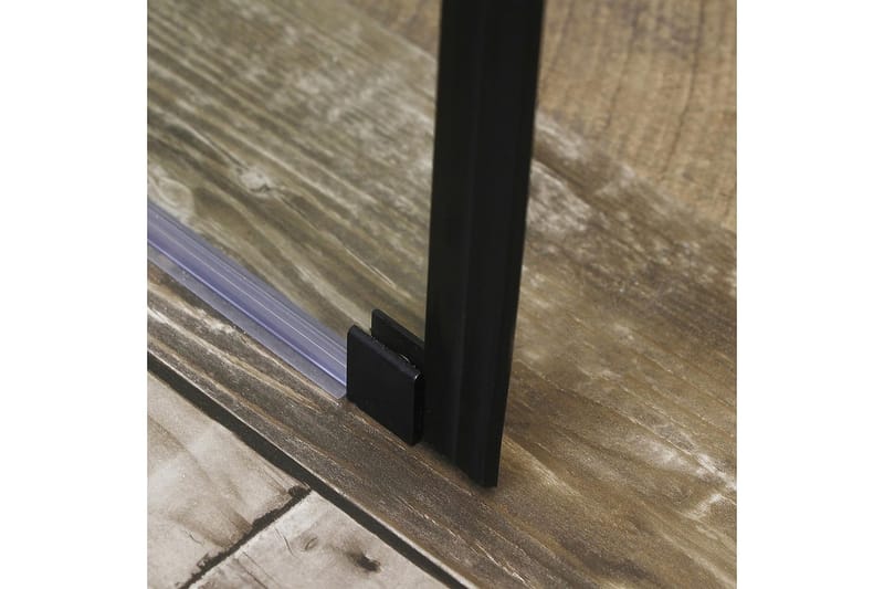 Mångsidig Brusevæg Lige Sort Klart Glas 90x190 cm - Sort|Glas - Hus & renovering - Køkken & bad - Badeværelse - Bruser