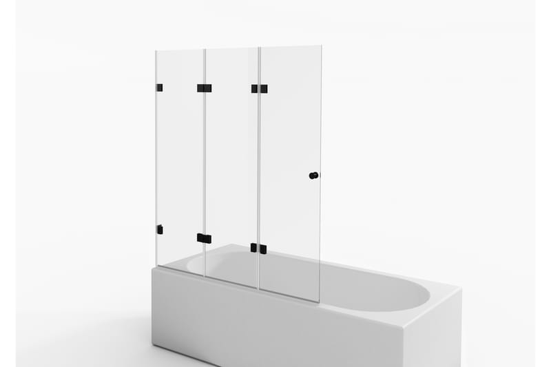 Meselefors Brusevæg 140 cm - Sort - Hus & renovering - Køkken & bad - Badeværelse - Bruser