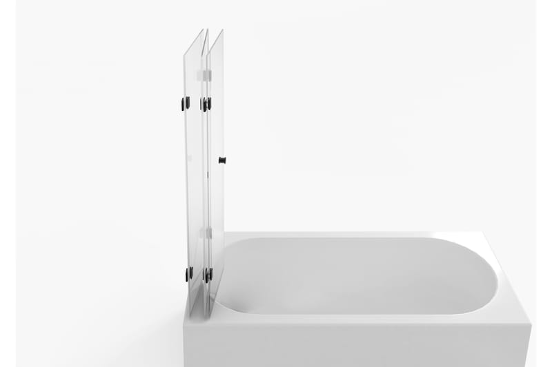 Meselefors Brusevæg 140 cm - Sort - Hus & renovering - Køkken & bad - Badeværelse - Bruser