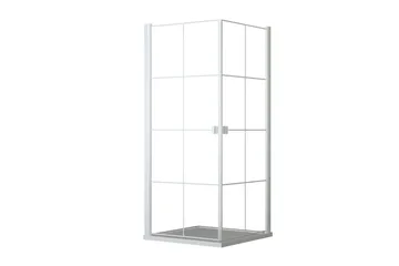 Rosinedal Brusevæg 90x200 cm - Hvid - Hus & renovering - Køkken & bad - Badeværelse - Bruser - Brusevægge