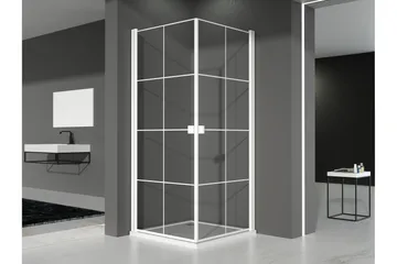 Rosinedal Brusevæg 90x200 cm - Hvid - Hus & renovering - Køkken & bad - Badeværelse - Bruser - Brusevægge