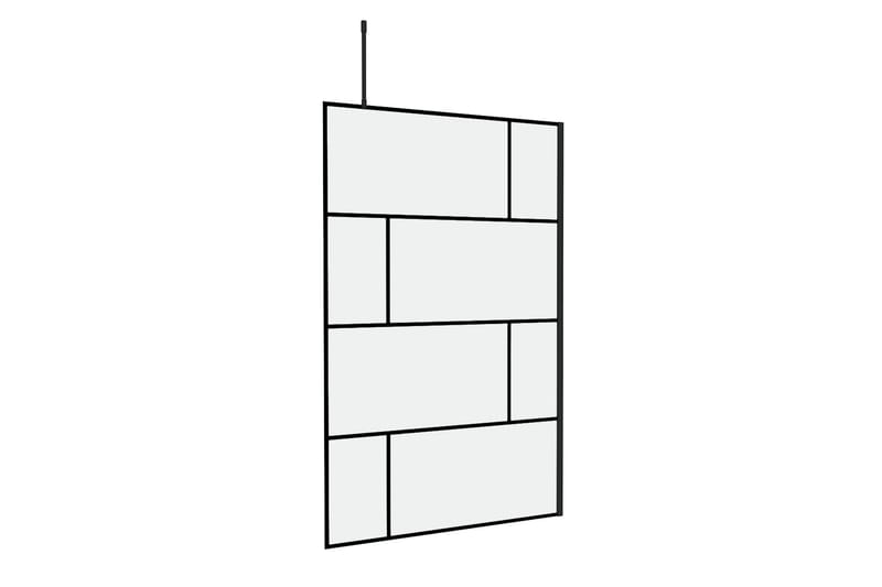 Sörby Brusevæg 120x195 cm - Sort - Hus & renovering - Køkken & bad - Badeværelse - Bruser