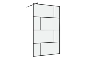 Sörby Brusevæg 120x195 cm - Sort - Hus & renovering - Køkken & bad - Badeværelse - Bruser - Brusevægge