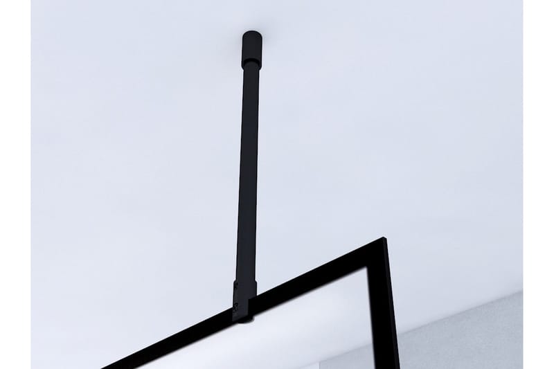 Sörby Brusevæg 120x195 cm - Sort - Hus & renovering - Køkken & bad - Badeværelse - Bruser - Brusevægge