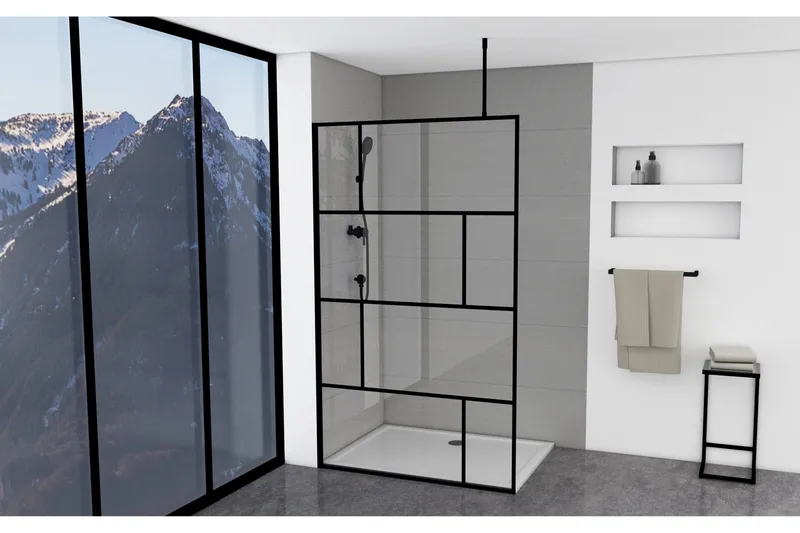 Sörby Brusevæg 120x195 cm, Sort