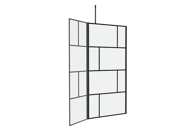 Sörby Brusevæg 130x195 cm - Sort - Hus & renovering - Køkken & bad - Badeværelse - Bruser