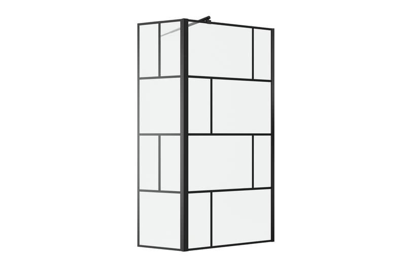 Sörby Brusevæg 130x195 cm - Sort - Hus & renovering - Køkken & bad - Badeværelse - Bruser - Brusevægge