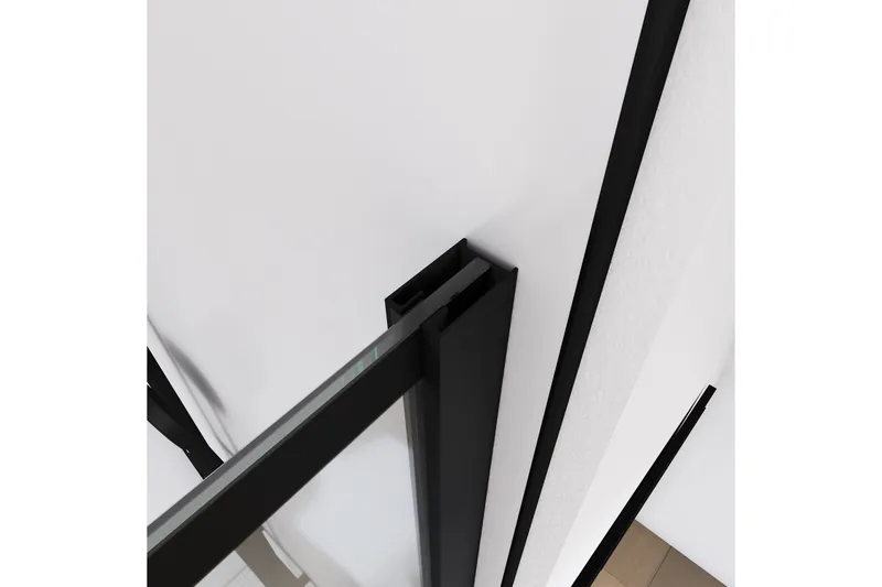 Sörby Brusevæg 130x195 cm - Sort - Hus & renovering - Køkken & bad - Badeværelse - Bruser - Brusevægge