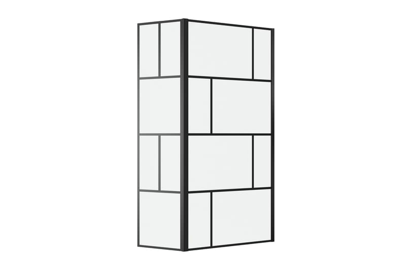 Sörby Brusevæg 130x195 cm - Sort - Hus & renovering - Køkken & bad - Badeværelse - Bruser - Brusevægge