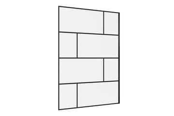 Sörby Brusevæg 140x195 cm - Sort - Hus & renovering - Køkken & bad - Badeværelse - Bruser - Brusevægge
