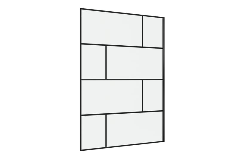 Sörby Brusevæg 140x195 cm - Sort - Hus & renovering - Køkken & bad - Badeværelse - Bruser - Brusevægge