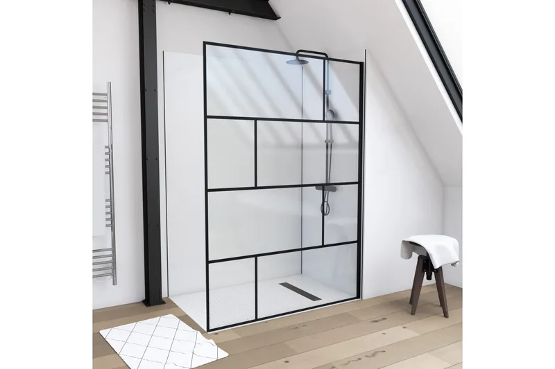 Sörby Brusevæg 140x195 cm, Sort