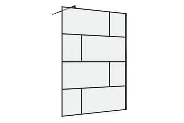 Sörby Brusevæg 140x195 cm - Sort - Hus & renovering - Køkken & bad - Badeværelse - Bruser - Brusevægge