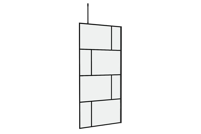 Sörby Brusevæg 90x195 cm - Sort - Hus & renovering - Køkken & bad - Badeværelse - Bruser