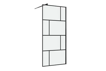 Sörby Brusevæg 90x195 cm - Sort - Hus & renovering - Køkken & bad - Badeværelse - Bruser - Brusevægge