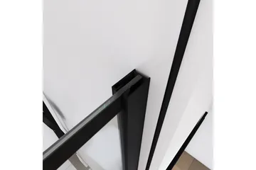 Sörby Brusevæg 90x195 cm - Sort - Hus & renovering - Køkken & bad - Badeværelse - Bruser - Brusevægge