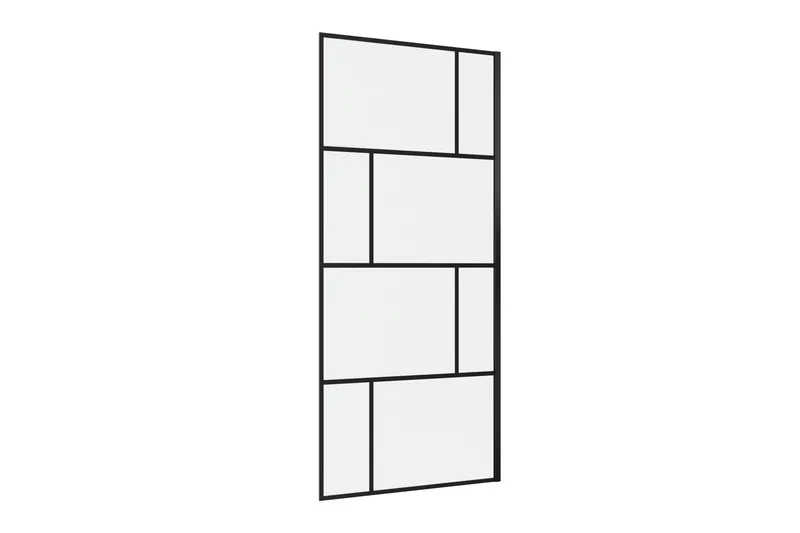 Sörby Brusevæg 90x195 cm, Sort