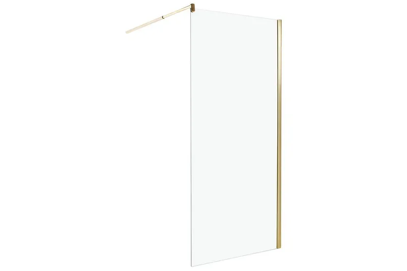 Duschskärm Guld 90x90x190 cm