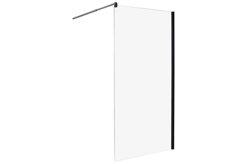 Duschskärm Svart 100x100x190 cm