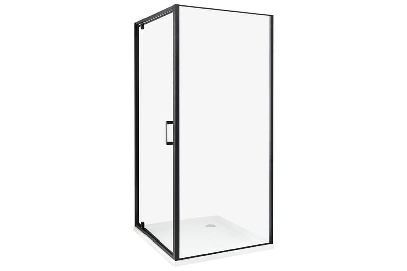 Duschväggar Black, Offwhite 90x90x185 cm