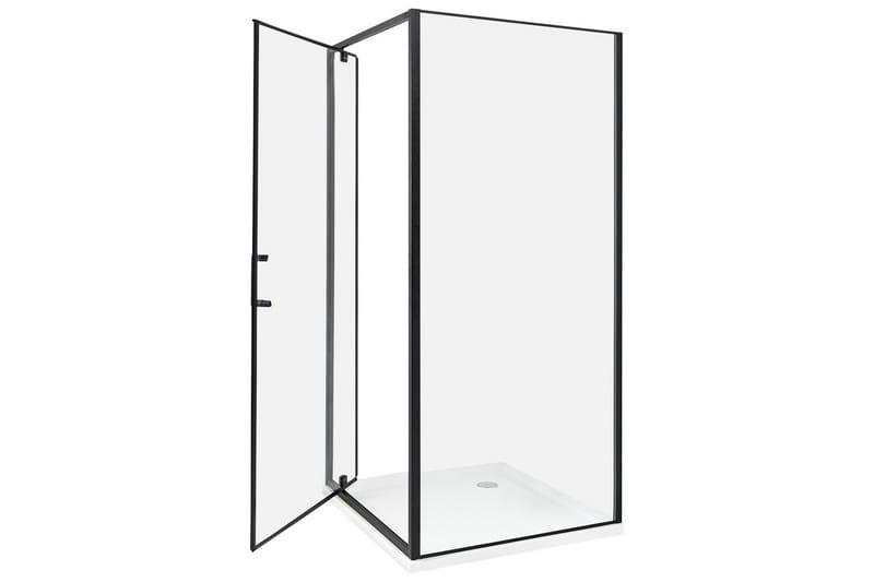 Duschväggar Black, Offwhite 90x90x185 cm - Hus & renovering - Køkken & bad - Badeværelse - Bruser