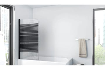 Knutby Brusevæg 140 cm - Sort - Hus & renovering - Køkken & bad - Badeværelse - Bruser - Brusevægge
