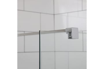 Mångsidig Brusevæg Lige Klart Glas 700 - Sølv - Hus & renovering - Køkken & bad - Badeværelse - Bruser