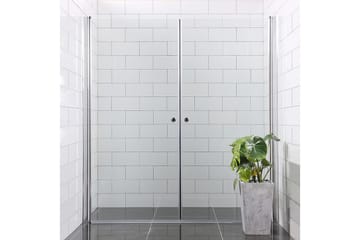 Mångsidig Dobbelte Lige Brusedøre - Sølv - Hus & renovering - Køkken & bad - Badeværelse - Bruser