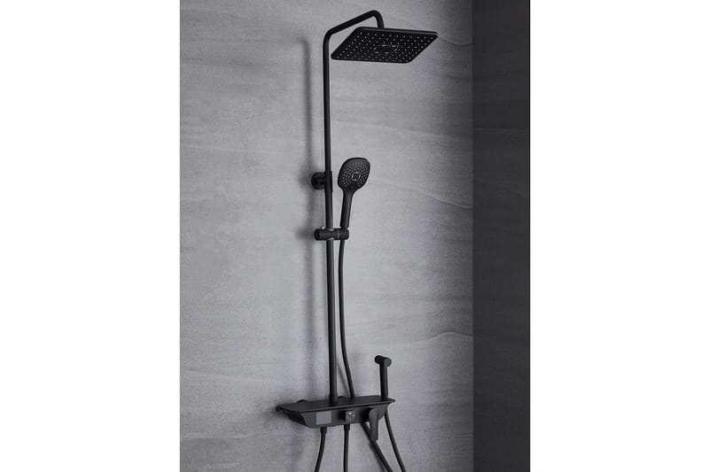 Brusesæt med loftbruser og LED-display, undefined