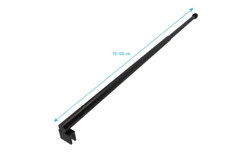Brusestang 70 cm - Sort - Hus & renovering - Køkken & bad - Badeværelse - Brusearmatur & tilbehør