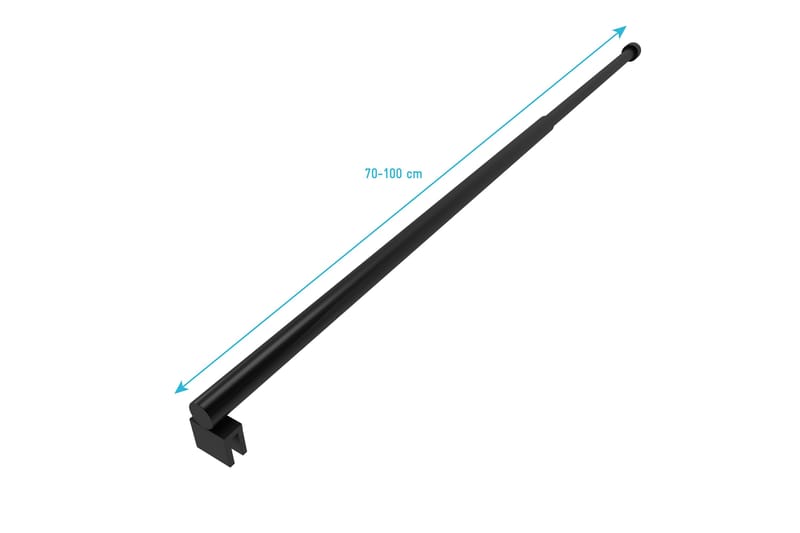 Brusestang 70 cm - Sort - Hus & renovering - Køkken & bad - Badeværelse - Brusearmatur & tilbehør