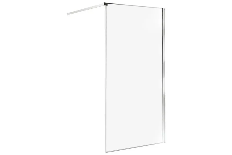 Duschskärm Silver, White 100x100x190 cm