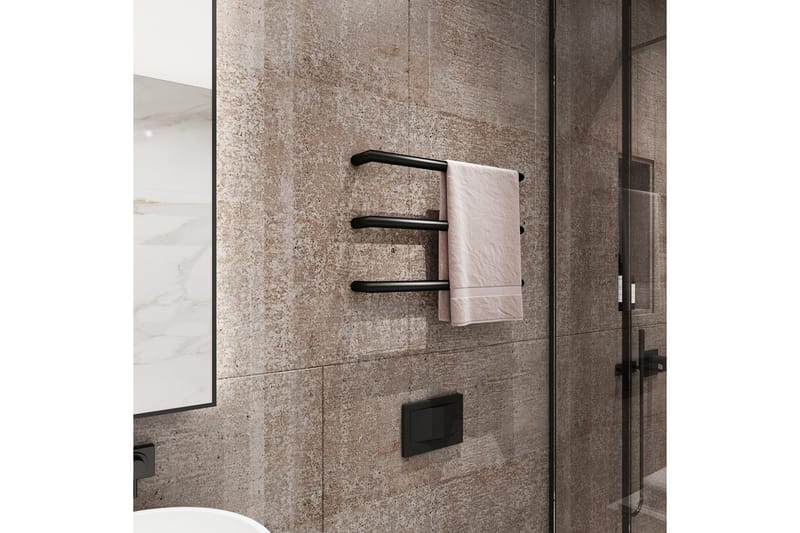 Elektrisk håndklædetørrer 63,2x3,2x10 cm | R01BB - Hus & renovering - Køkken & bad - Badeværelse - Håndklædetørrer - Håndklædetørrer el