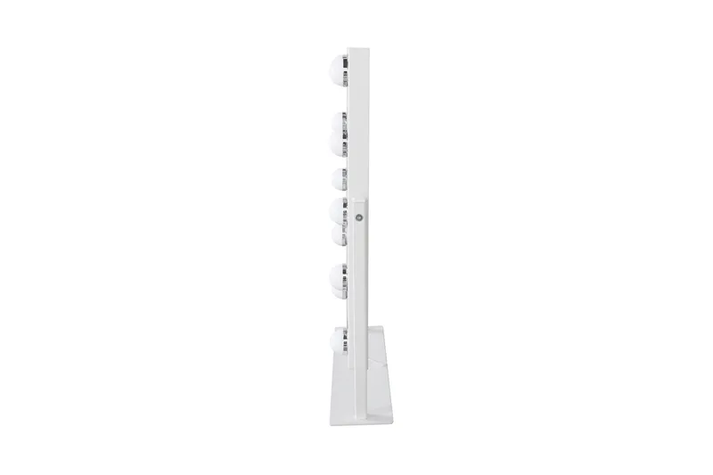 Glow Lille sminkspejl på fod 36,5 cm med LED-belysning/lamper Hollywood-spejl - Hvid - Boligtilbehør - Spejle - Spejl med belysning