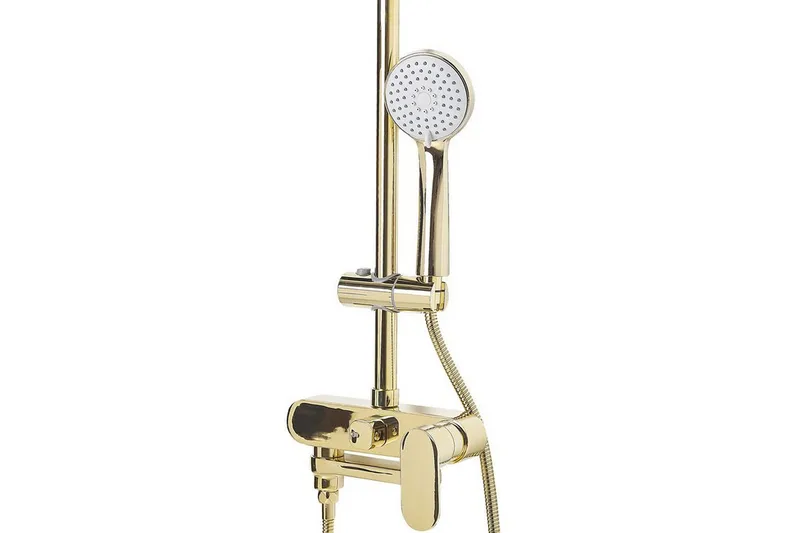 Gurara Brusesæt med Loftbruser - Guld - Hus & renovering - Køkken & bad - Badeværelse - Brusearmatur & tilbehør