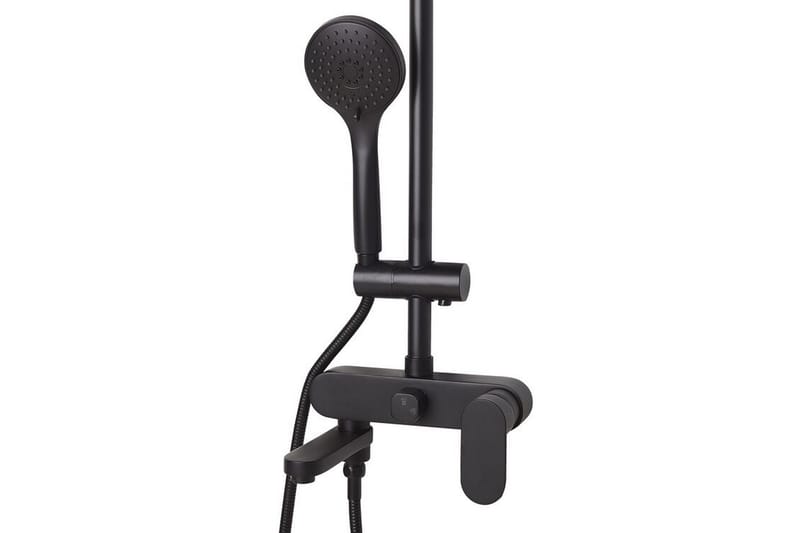 Gurara Brusesæt med Loftbruser - Sort - Hus & renovering - Køkken & bad - Badeværelse - Brusearmatur & tilbehør