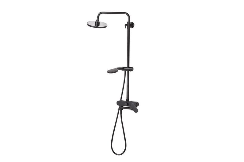 Gurara Brusesæt med Loftbruser - Sort - Hus & renovering - Køkken & bad - Badeværelse - Brusearmatur & tilbehør