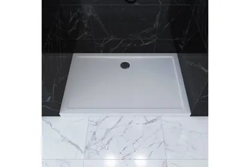Gyttorp Brusekar 80x120 cm - Hvid - Hus & renovering - Køkken & bad - Badeværelse - Brusearmatur & tilbehør - Brusekar